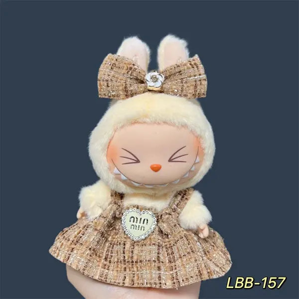 Labubu 17cm Doll Clothes – K-Pop EXO Style Outfits & Accessories for Labubu V1/V2 Figures - LBB-157 / No dolls No shoes
