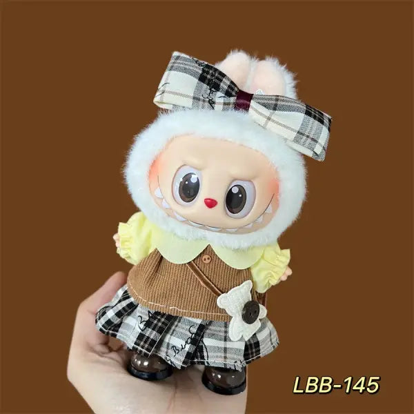 Labubu 17cm Doll Clothes – K-Pop EXO Style Outfits & Accessories for Labubu V1/V2 Figures - LBB-145 / No dolls No shoes