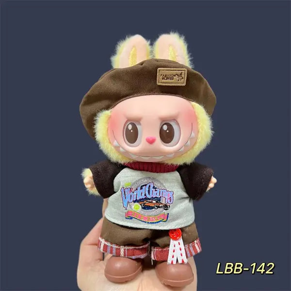 Labubu 17cm Doll Clothes – K-Pop EXO Style Outfits & Accessories for Labubu V1/V2 Figures - LBB-142 / No dolls No shoes