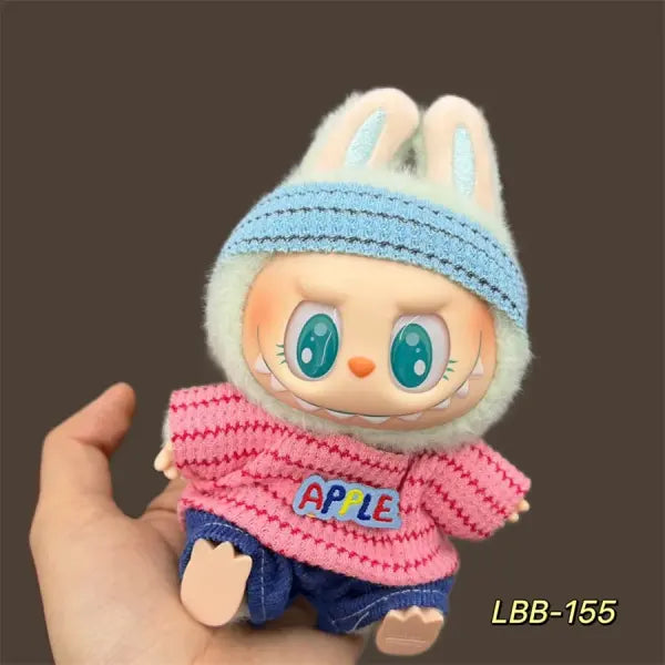 Labubu 17cm Doll Clothes – K-Pop EXO Style Outfits & Accessories for Labubu V1/V2 Figures - LBB-155 / No dolls No shoes