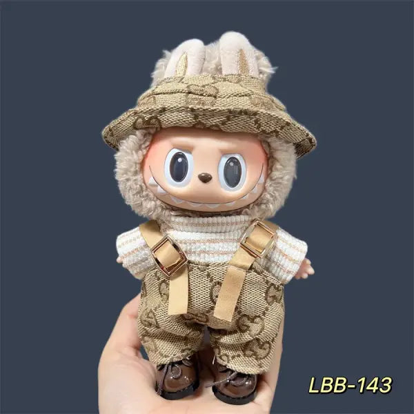 Labubu 17cm Doll Clothes – K-Pop EXO Style Outfits & Accessories for Labubu V1/V2 Figures - LBB-143 / No dolls No shoes