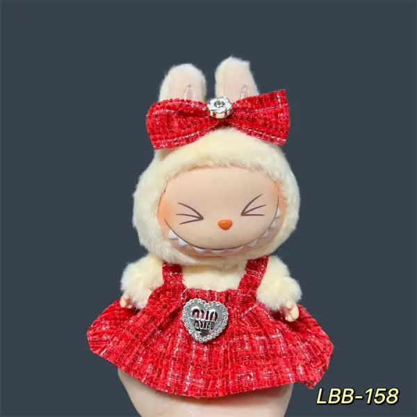 Labubu 17cm Doll Clothes – K-Pop EXO Style Outfits & Accessories for Labubu V1/V2 Figures - LBB-158 / No dolls No shoes
