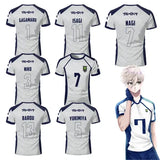 Blue Lock Anime Nagi Soccer Jersey – Men Women & Kids Short Sleeve Sports Tee