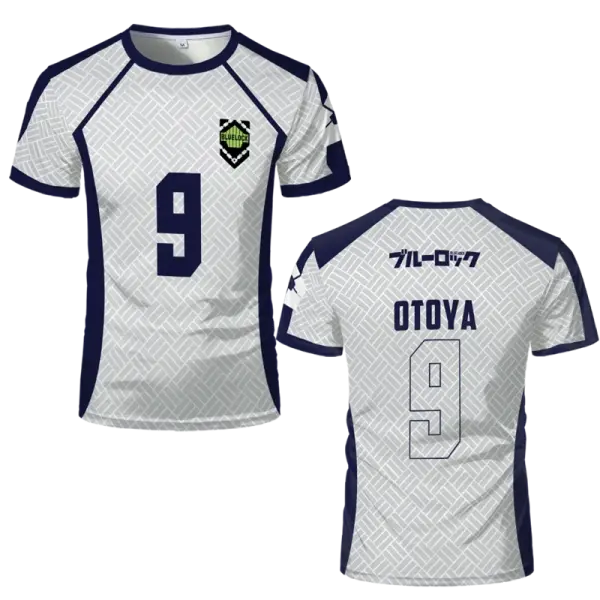 Blue Lock Anime Nagi Soccer Jersey – Men Women & Kids Short Sleeve Sports Tee - Tshirt-SZF50825 / 130 (7T-8T)