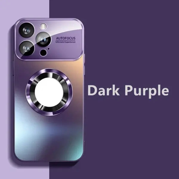 Titanium Matte iPhone Case – Magnetic MagSafe Cover with Lens Protection for iPhone 17/16/15/14/13/12/11 Pro Max/Plus