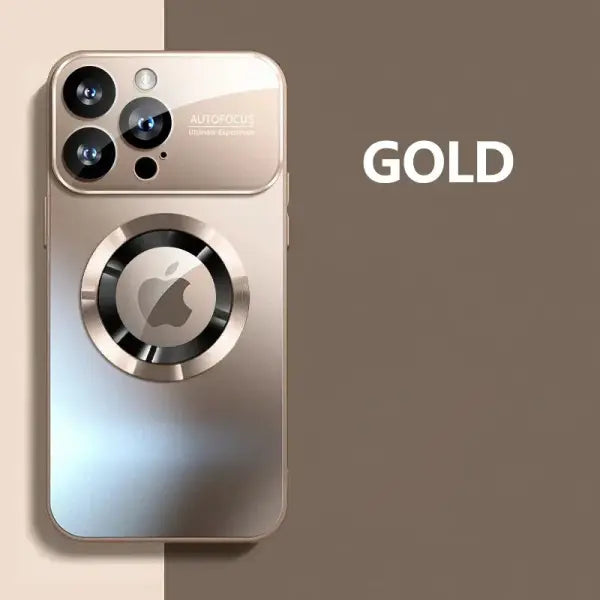 Titanium Matte iPhone Case – Magnetic MagSafe Cover with Lens Protection for iPhone 17/16/15/14/13/12/11 Pro Max/Plus