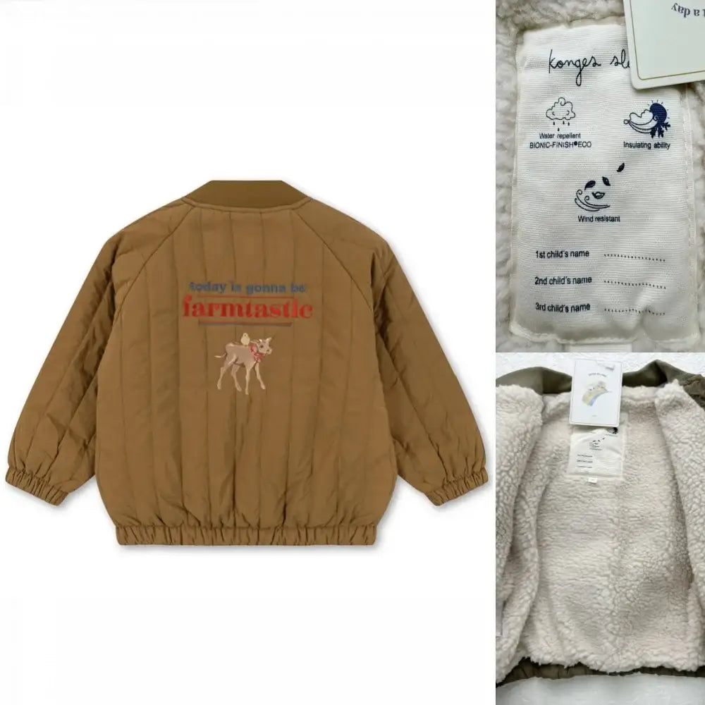 2025 New Winter Brand Baby Boys Jackets Lambswool Cartoon Sequin Outerwear Kids Clothes Girls Windproof Coat Flight