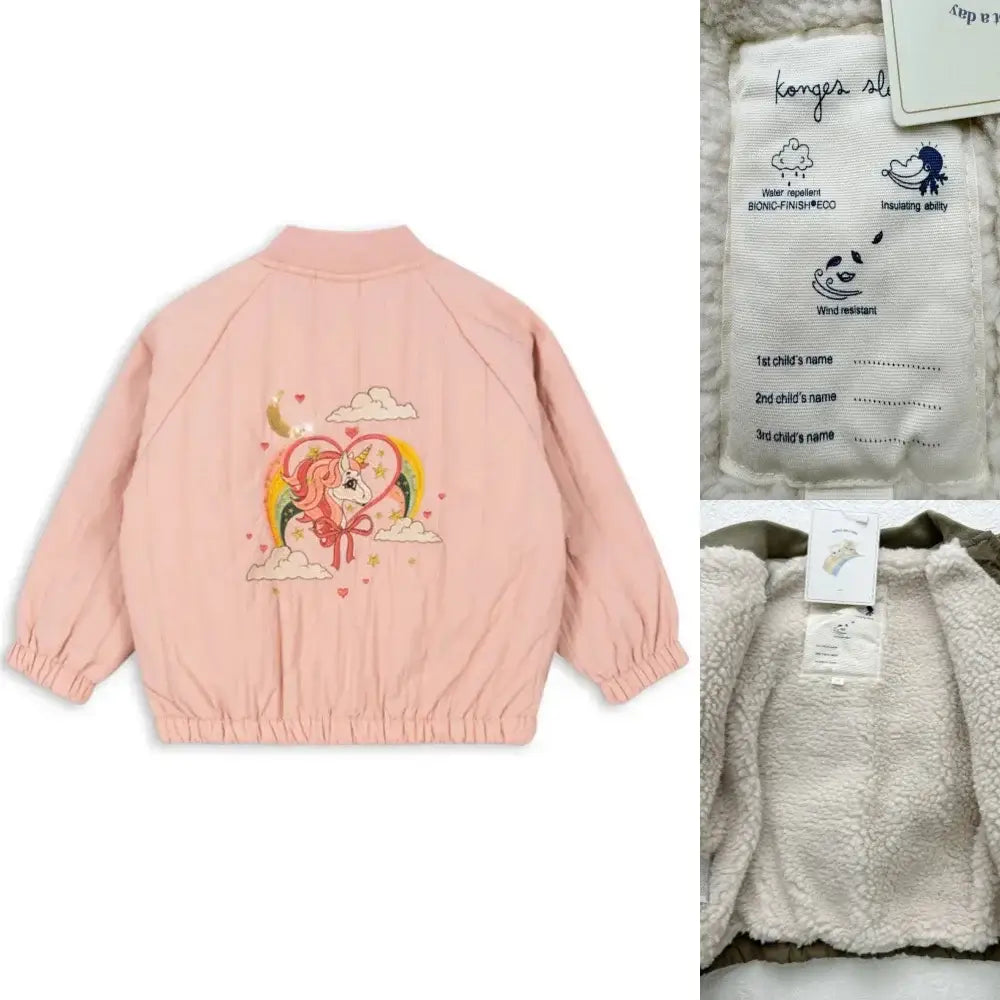 2025 New Winter Brand Baby Boys Jackets Lambswool Cartoon Sequin Outerwear Kids Clothes Girls Windproof Coat Flight