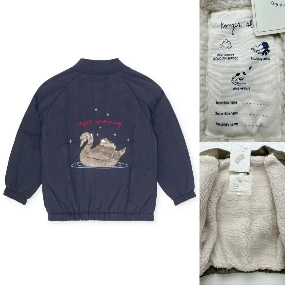 2025 New Winter Brand Baby Boys Jackets Lambswool Cartoon Sequin Outerwear Kids Clothes Girls Windproof Coat Flight