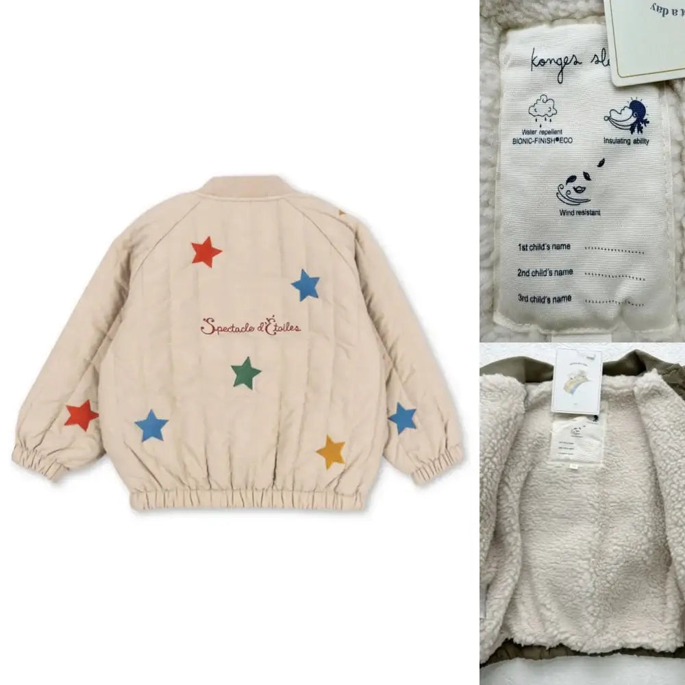 2025 New Winter Brand Baby Boys Jackets Lambswool Cartoon Sequin Outerwear Kids Clothes Girls Windproof Coat Flight