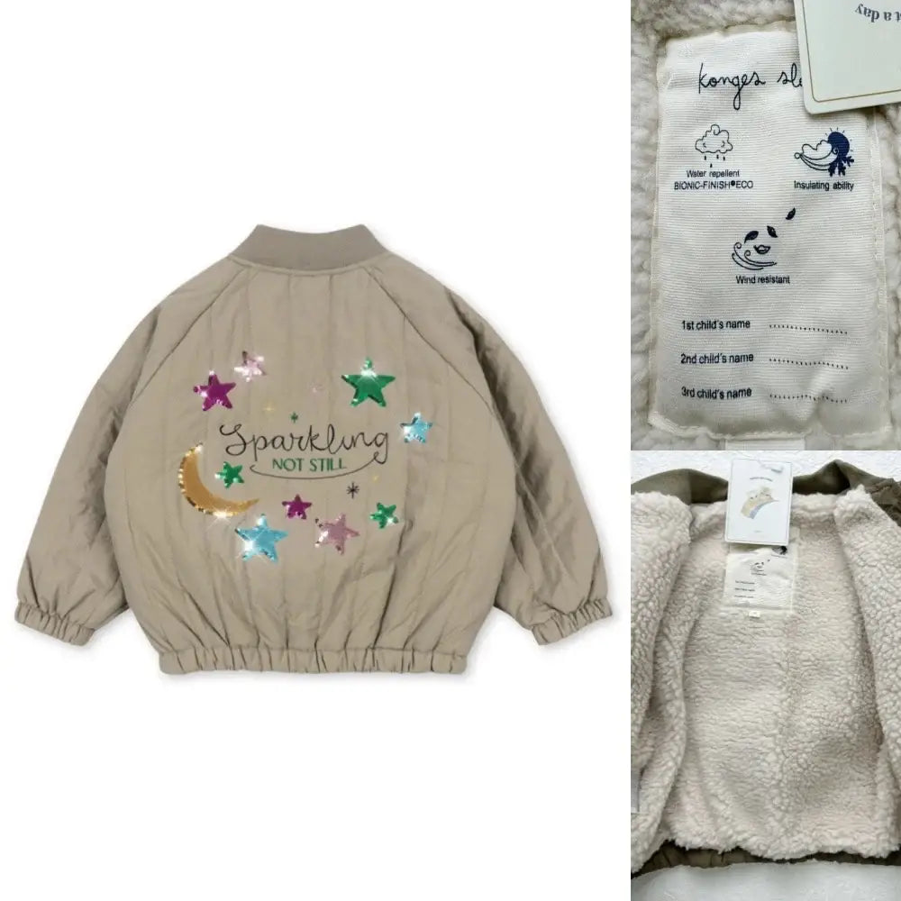 2025 New Winter Brand Baby Boys Jackets Lambswool Cartoon Sequin Outerwear Kids Clothes Girls Windproof Coat Flight