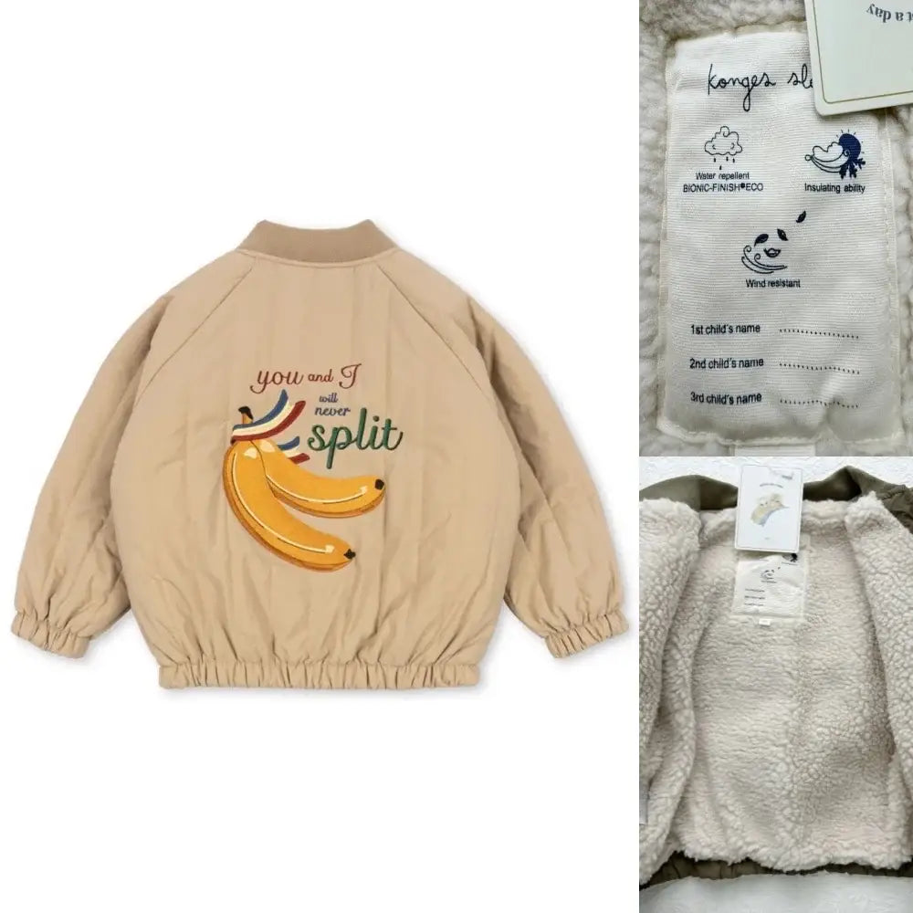 2025 New Winter Brand Baby Boys Jackets Lambswool Cartoon Sequin Outerwear Kids Clothes Girls Windproof Coat Flight