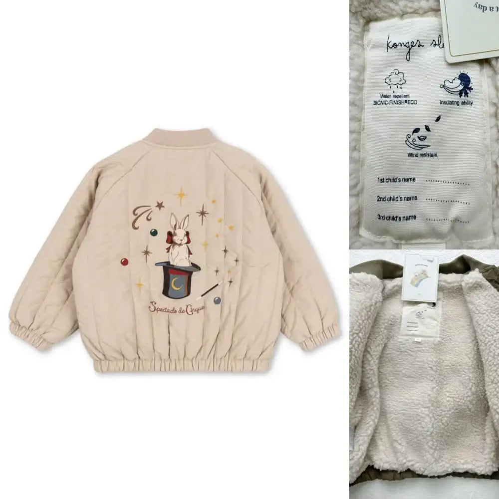 2025 New Winter Brand Baby Boys Jackets Lambswool Cartoon Sequin Outerwear Kids Clothes Girls Windproof Coat Flight