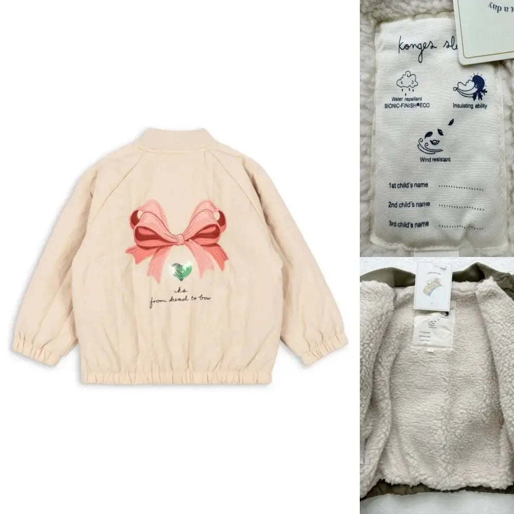 2025 New Winter Brand Baby Boys Jackets Lambswool Cartoon Sequin Outerwear Kids Clothes Girls Windproof Coat Flight