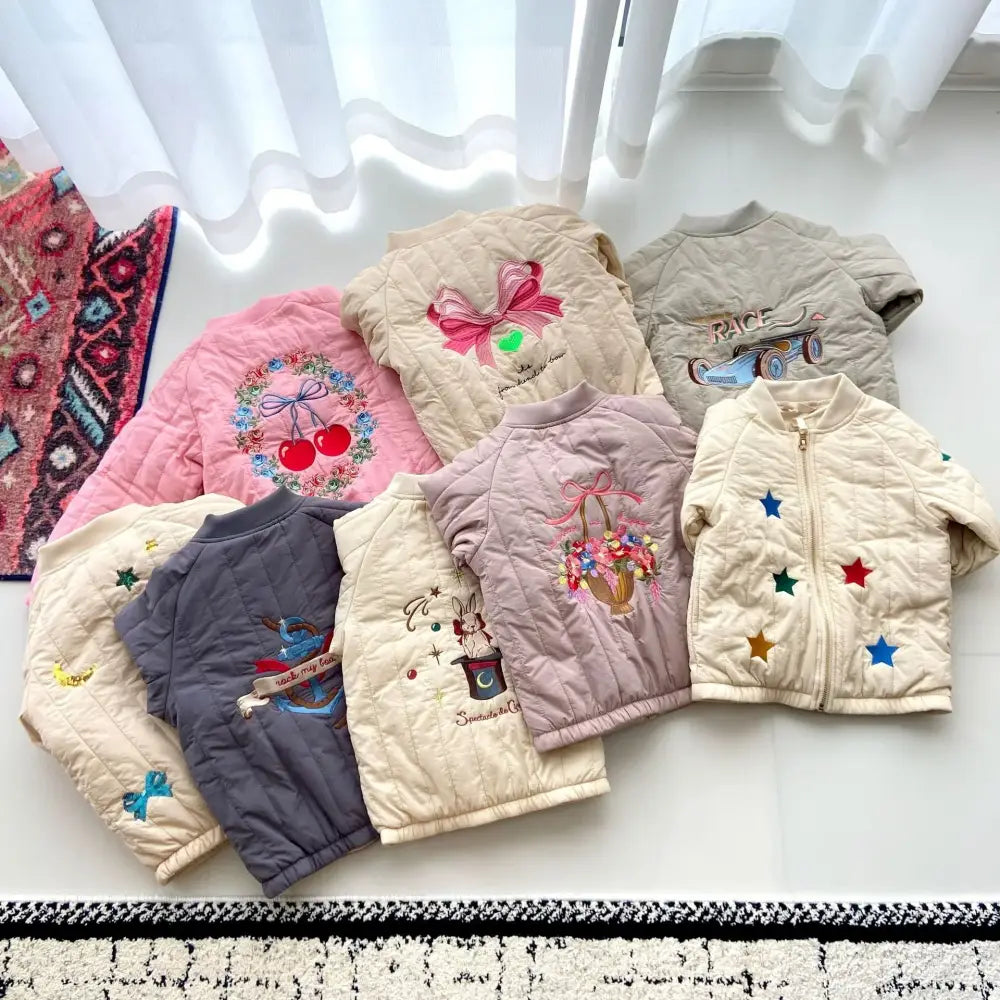 2025 New Winter Brand Baby Boys Jackets Lambswool Cartoon Sequin Outerwear Kids Clothes Girls Windproof Coat Flight