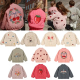 2025 New Winter Brand Baby Boys Jackets Lambswool Cartoon Sequin Outerwear Kids Clothes Girls Windproof Coat Flight
