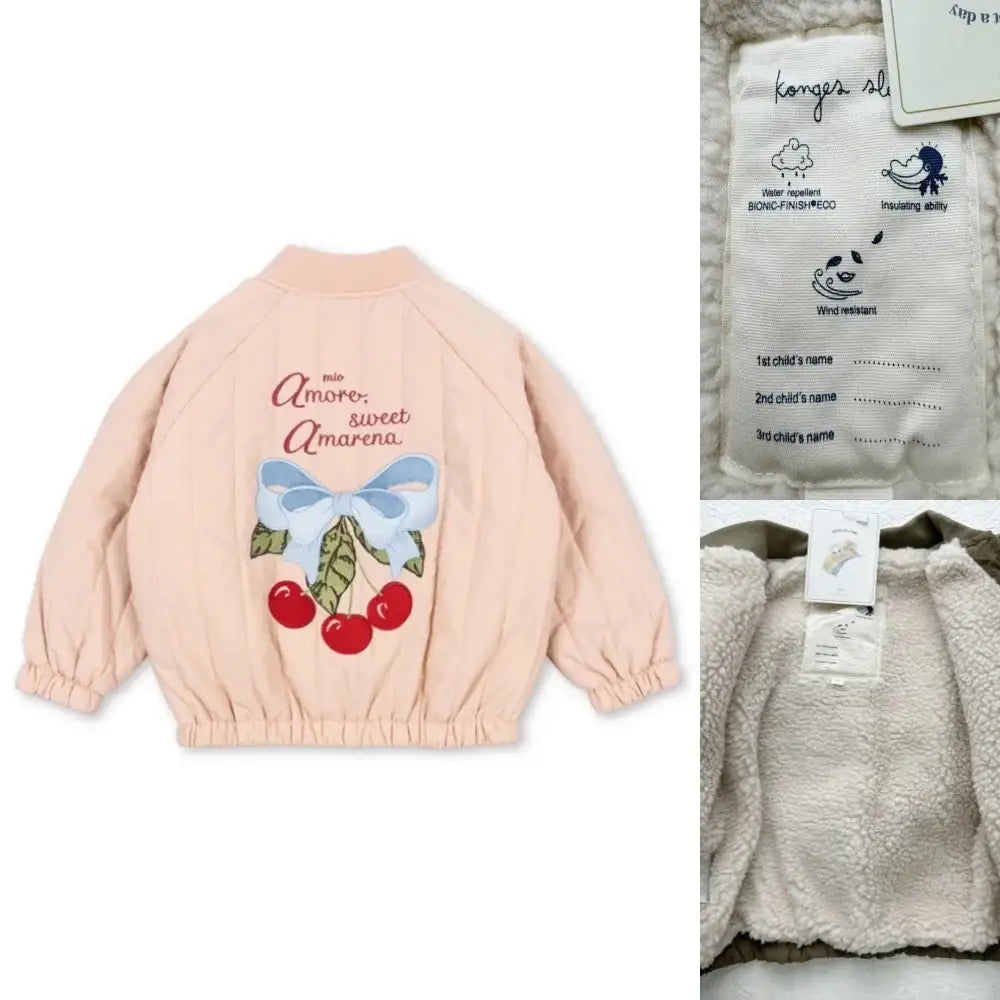 2025 New Winter Brand Baby Boys Jackets Lambswool Cartoon Sequin Outerwear Kids Clothes Girls Windproof Coat Flight