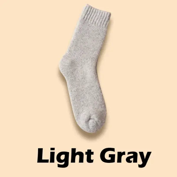 Winter Warm Women Wool Socks for Cold Weather - grey / Size 38-44