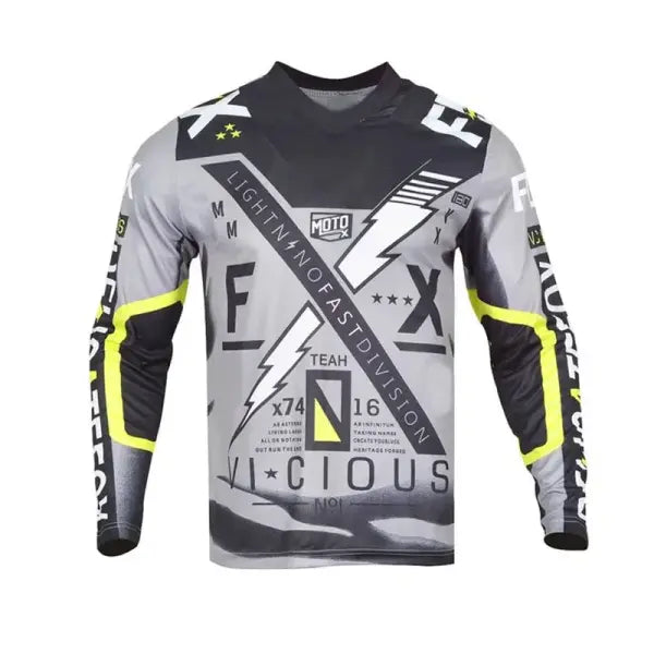 Men’s MTB Downhill Racing Jersey – Breathable Mountain Bike & Motocross Shirt - G-05 / 2XL