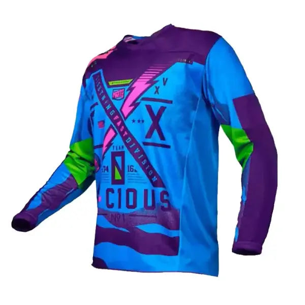 Men’s MTB Downhill Racing Jersey – Breathable Mountain Bike & Motocross Shirt - G-06 / 2XL