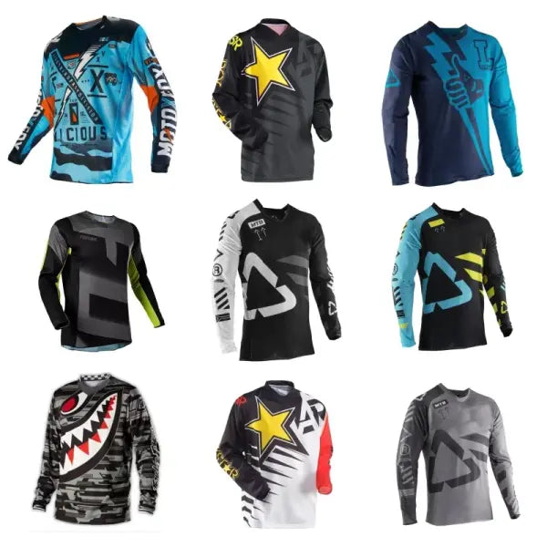 Men’s MTB Downhill Racing Jersey – Breathable Mountain Bike & Motocross Shirt