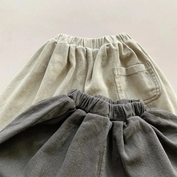 2025 Spring Autumn Kids Loose Harem Pants – Cotton Wide Leg Casual Trousers for Boys & Girls - Himpall