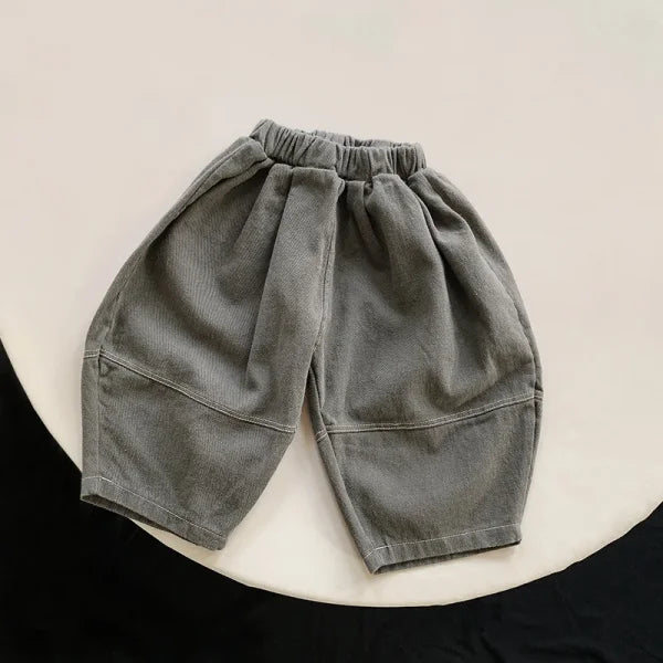 2025 Spring Autumn Kids Loose Harem Pants – Cotton Wide Leg Casual Trousers for Boys & Girls - Himpall