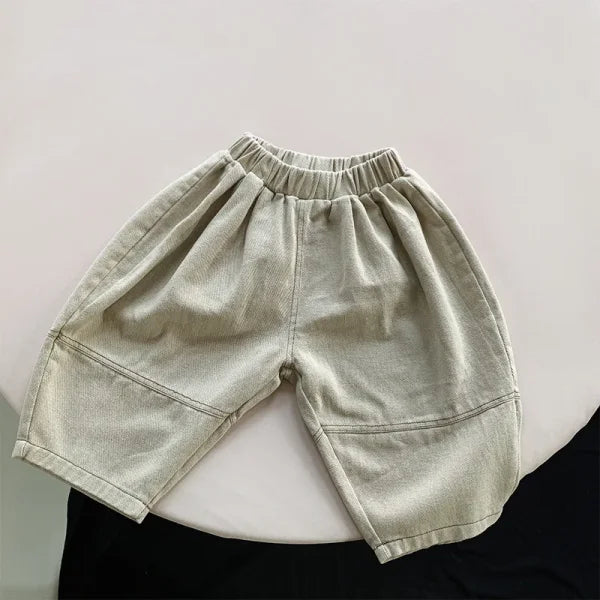 2025 Spring Autumn Kids Loose Harem Pants – Cotton Wide Leg Casual Trousers for Boys & Girls - Himpall