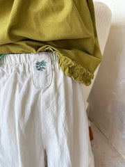 2025 Summer Girls Cotton Lantern Pants – Loose Lightweight Mosquito-Resistant Trousers for Kids - Himpall