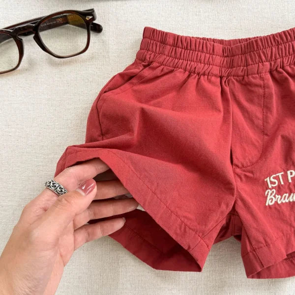 2025 Summer Kids Cartoon Embroidery Shorts – Cotton Casual Shorts for Girls & Baby Boys - Himpall