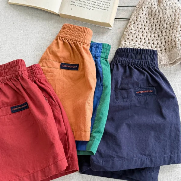 2025 Summer Kids Cartoon Embroidery Shorts – Cotton Casual Shorts for Girls & Baby Boys - Himpall