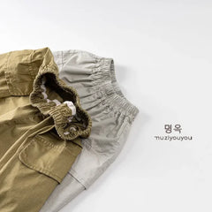 2025 Summer Kids Cotton Cargo Shorts – Breathable Casual Pants for Boys & Girls - Himpall