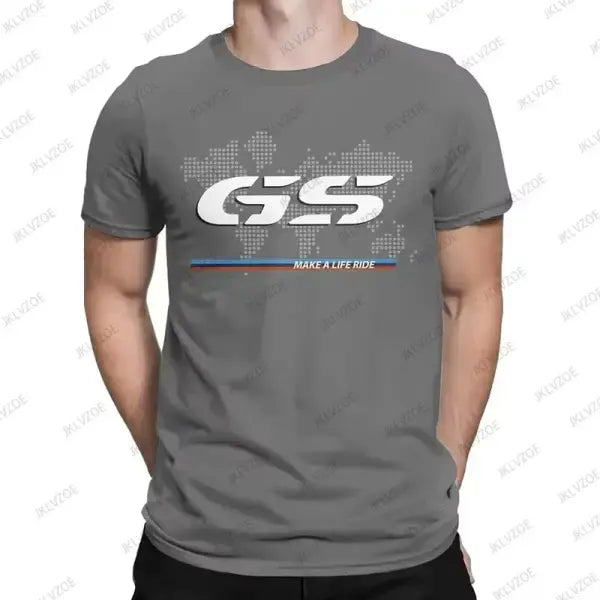 BMW R1250GS Motorrad T-Shirt – Unisex Cotton Streetwear Tee for Motorcycle Fans - TZ0516505-JCSDG / S