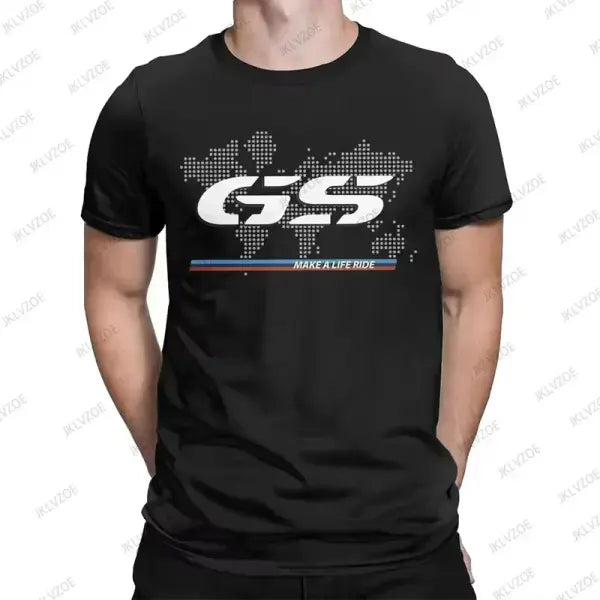 BMW R1250GS Motorrad T-Shirt – Unisex Cotton Streetwear Tee for Motorcycle Fans - TZ0516502-JCSBL / M