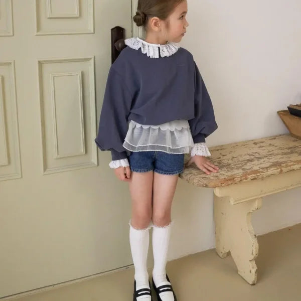 2025 Summer New Fashion Girls Jeans Shorts Children Beach Pants Cute Baby Girl Floral Shorts Kids Clothes - Himpall