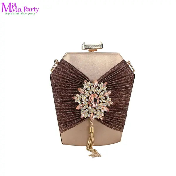 2025 Winter New Arrivals Low Heels in Coffee Italian Women Shoes and Bag Set Elegant Ladies Pointed Toe Pumps