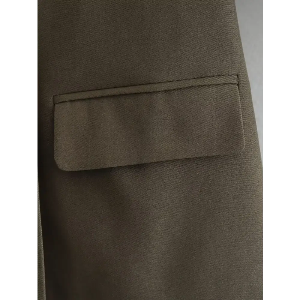 2025 WOMAN Autumn New Fashion Lazy Style Solid Color Loose Suit Chic Button Joker Long Sleeve Jacket Outerwear Mujer