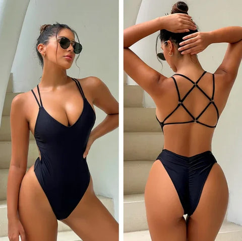 2025 Women’s One-Piece Swimsuit – Stylish Beachwear Trikini Pad