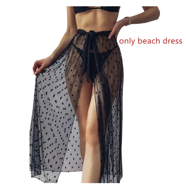 2025 Women’s One-Piece Swimsuit – Stylish Beachwear Trikini Pad - only beach dress / M / CHINA