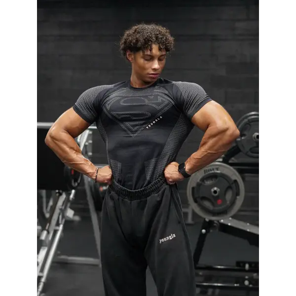 Men’s Fitness T-Shirt – High Elastic Short Sleeve Sports & Training Top