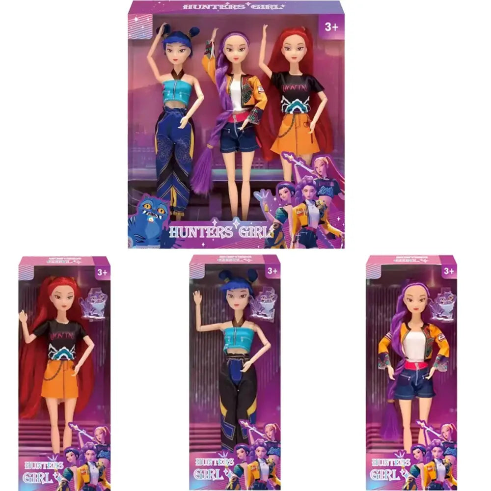 2026 HOT NEW Anime KPop Demon Hunters Doll Vinyl Toy Rumi Mira zoi Character vinyl mask figurine Birthday Gift Fan Club