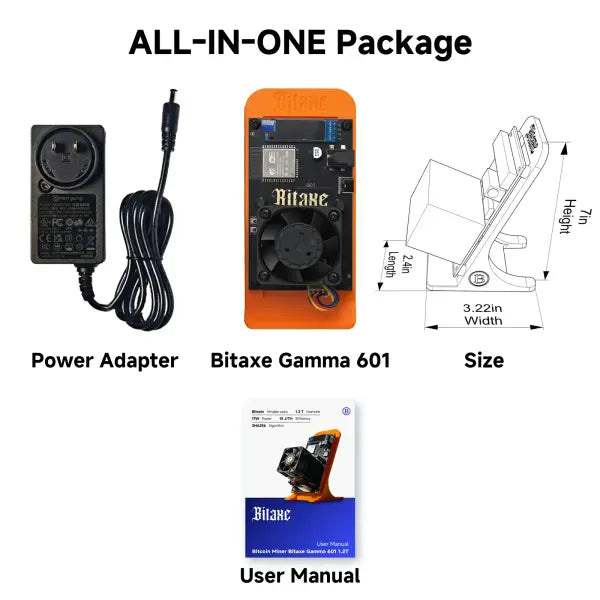 Bitaxe Gamma Bitcoin Miner 25W Power Consumption Solo Mining Unit