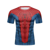 Gym running training superhero compression t-shirt polyester blend activewear - 15FM109-036-ZKB-W / XL