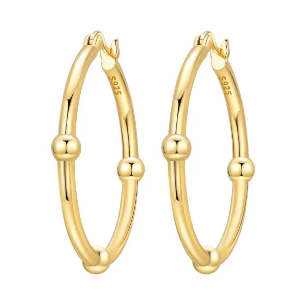 Cherry Blossom Butterfly Sterling Silver 18K Gold Plated Earrings for Party Wear - OTE4360