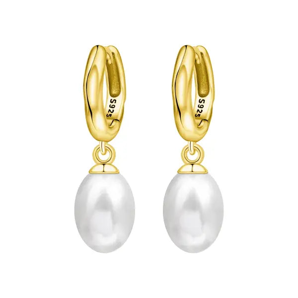 Cherry Blossom Butterfly Sterling Silver 18K Gold Plated Earrings for Party Wear - OTE4073-GD
