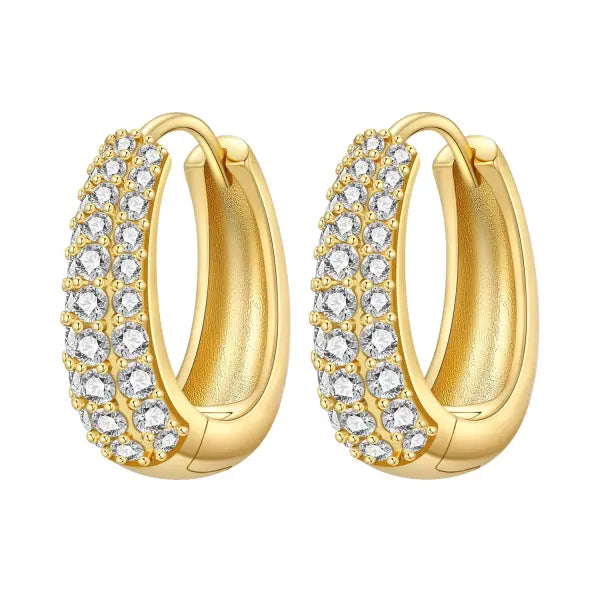 Cherry Blossom Butterfly Sterling Silver 18K Gold Plated Earrings for Party Wear - OTE4390
