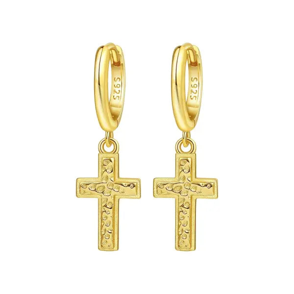 Cherry Blossom Butterfly Sterling Silver 18K Gold Plated Earrings for Party Wear - OTE4087