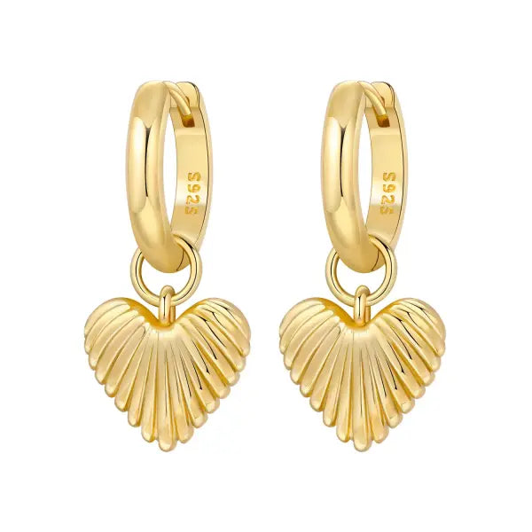 Cherry Blossom Butterfly Sterling Silver 18K Gold Plated Earrings for Party Wear - OTE4136