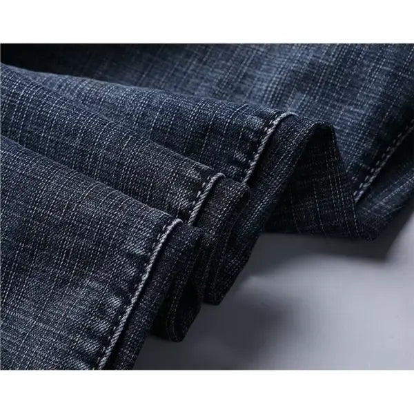 Business mens jeans straight stretch denim for work wear