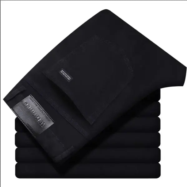 Business mens jeans straight stretch denim for work wear